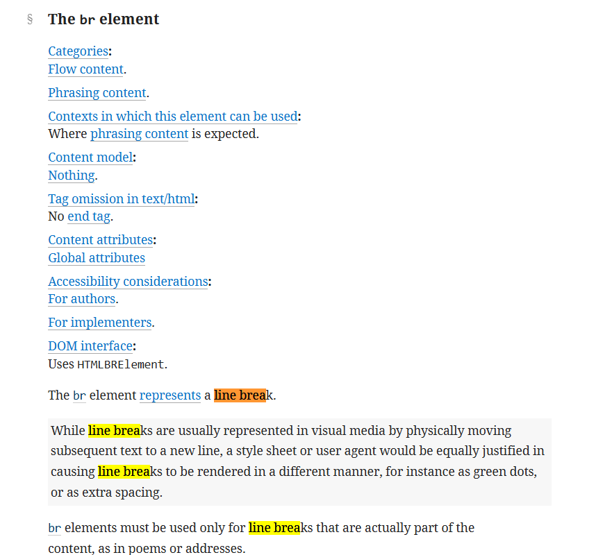 in-depth line break tag definition with examples