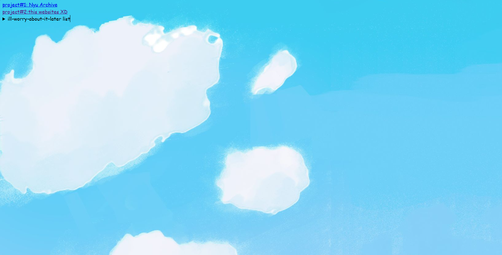 initial look of project hub